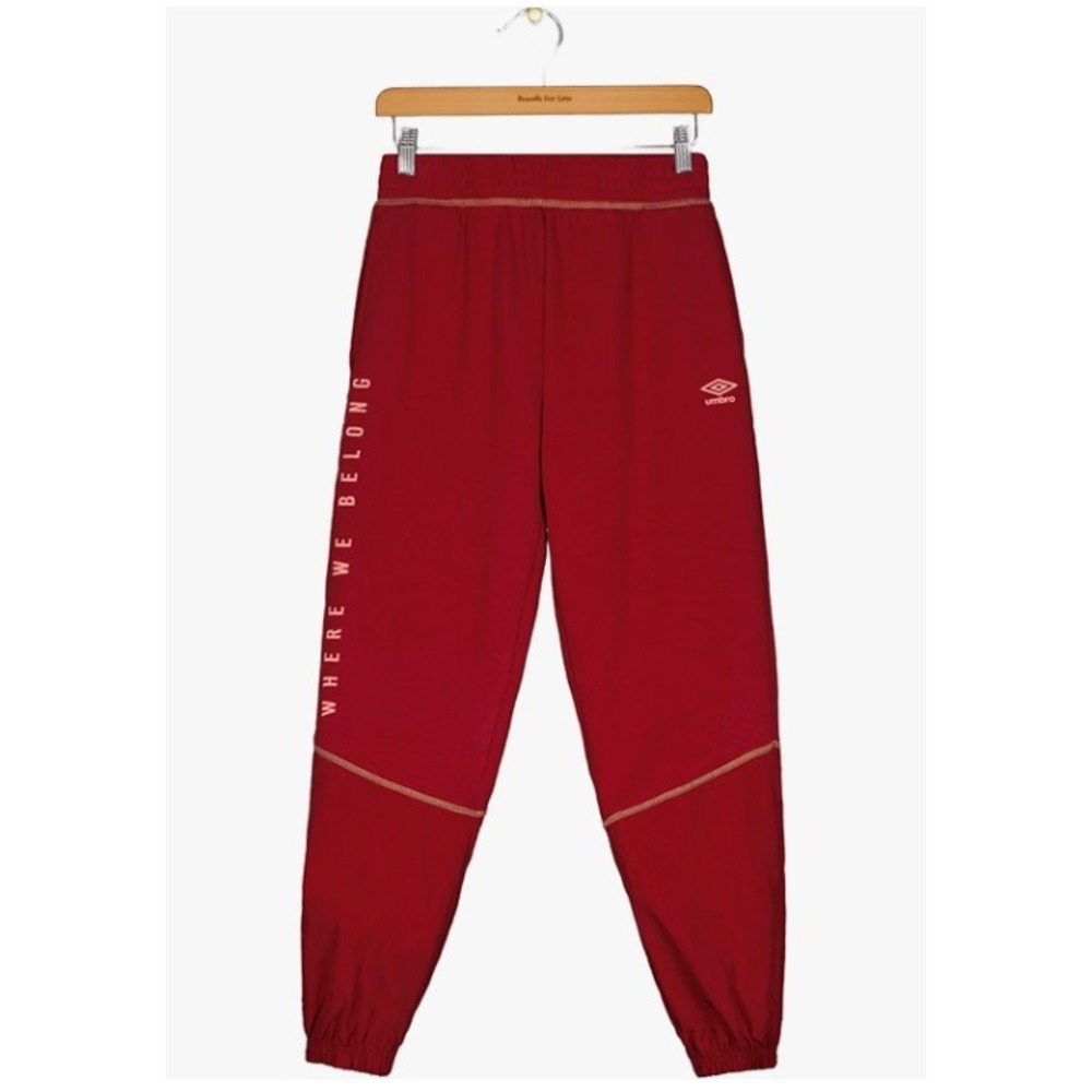 Umbro Big Kids Girls Beyond the Pitch Joggers Rhubarb Red Pink Size S 7/8 NEW